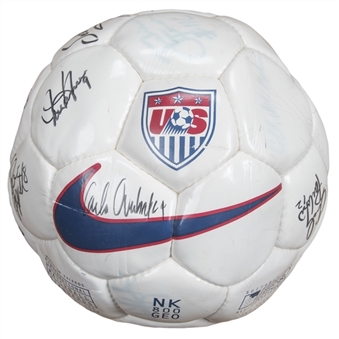 1999 USWNT World Cup Practice Used & Team Signed Nike Soccer Ball (Akers LOA & Beckett)